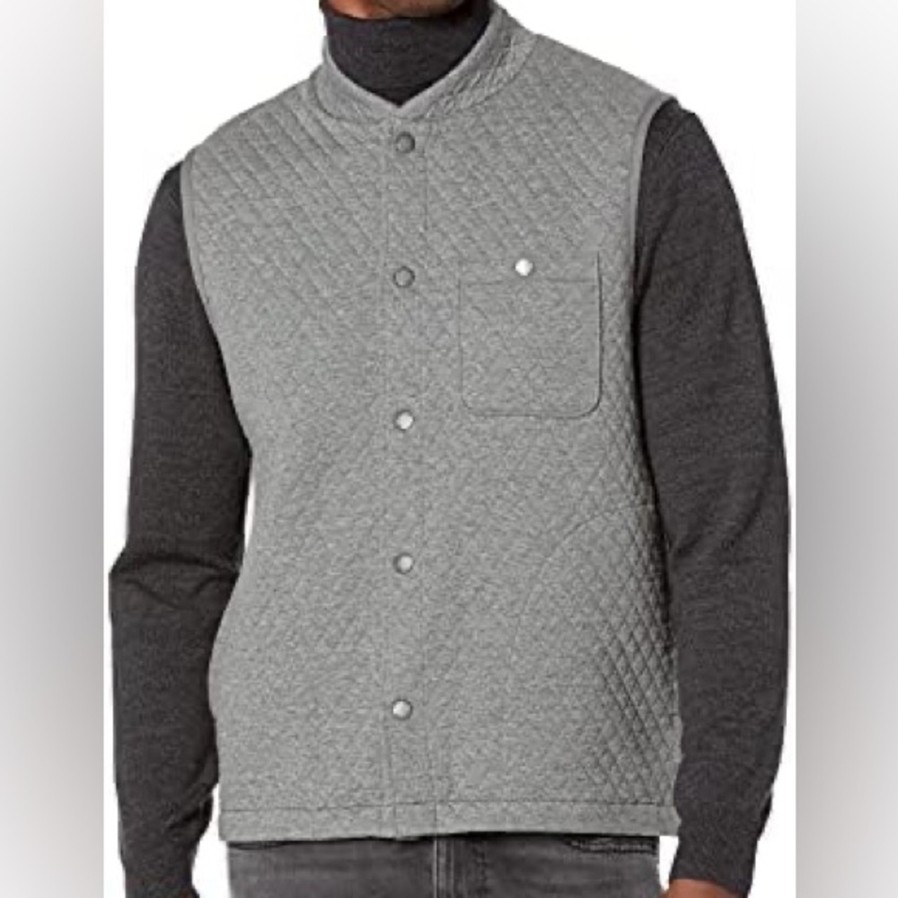 Pendleton Gray Quilted Knit Vest